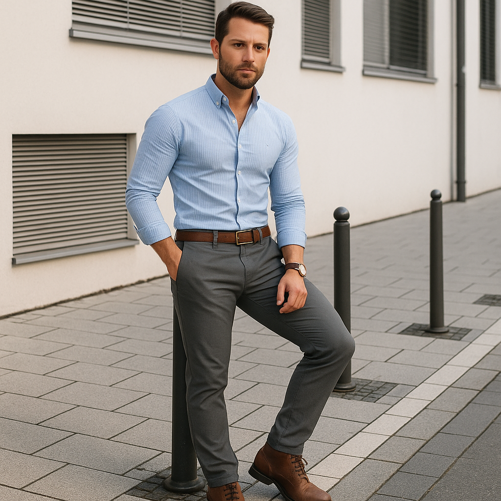Cinto de Couro Masculino Monarch Civano