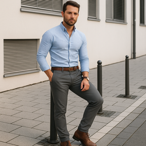 Cinto de Couro Masculino Monarch Civano