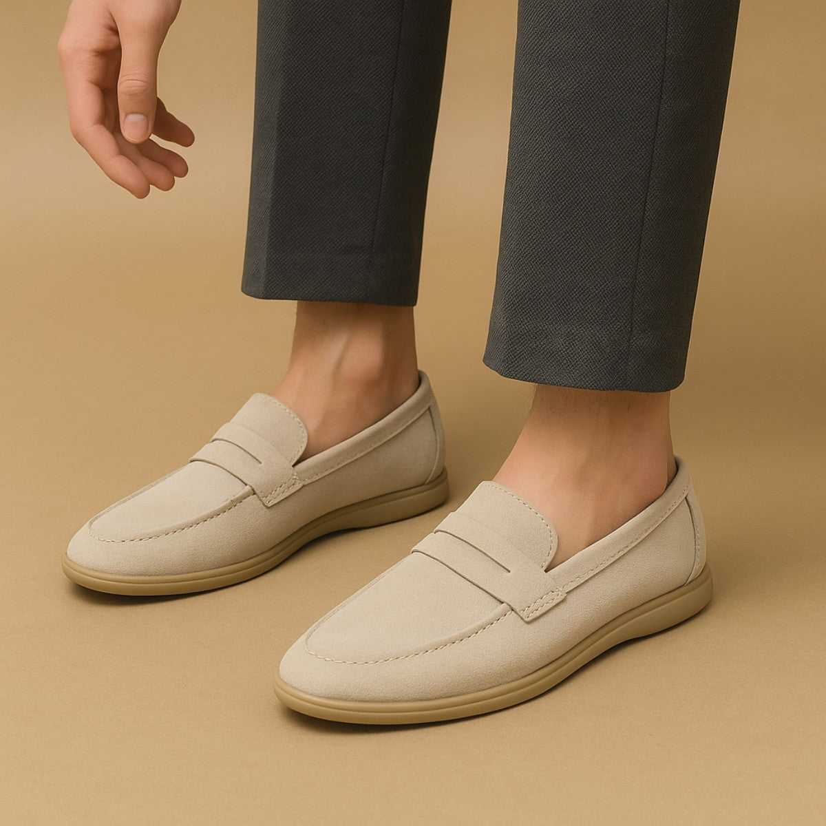 Mocassim Loafer de Camurça Masculino Master