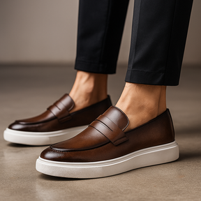 Mocassim de Couro Italiano Masculino Miliani