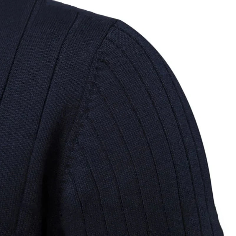 Suéter Masculino Gola Alta com Zíper Verri