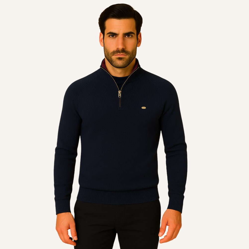 Suéter Masculino Meio Zíper Pesson Signature
