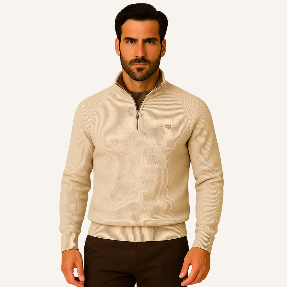 Suéter Masculino Meio Zíper Pesson Signature
