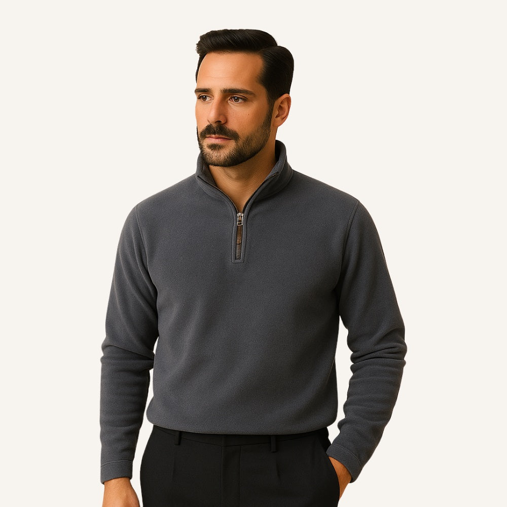 Suéter Masculino Meio Zíper Piemonte
