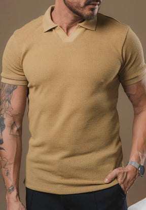 Kit com 5 Camisetas Texturizadas Polo em Tricot - Não amassa, não desbota e 0 transparência