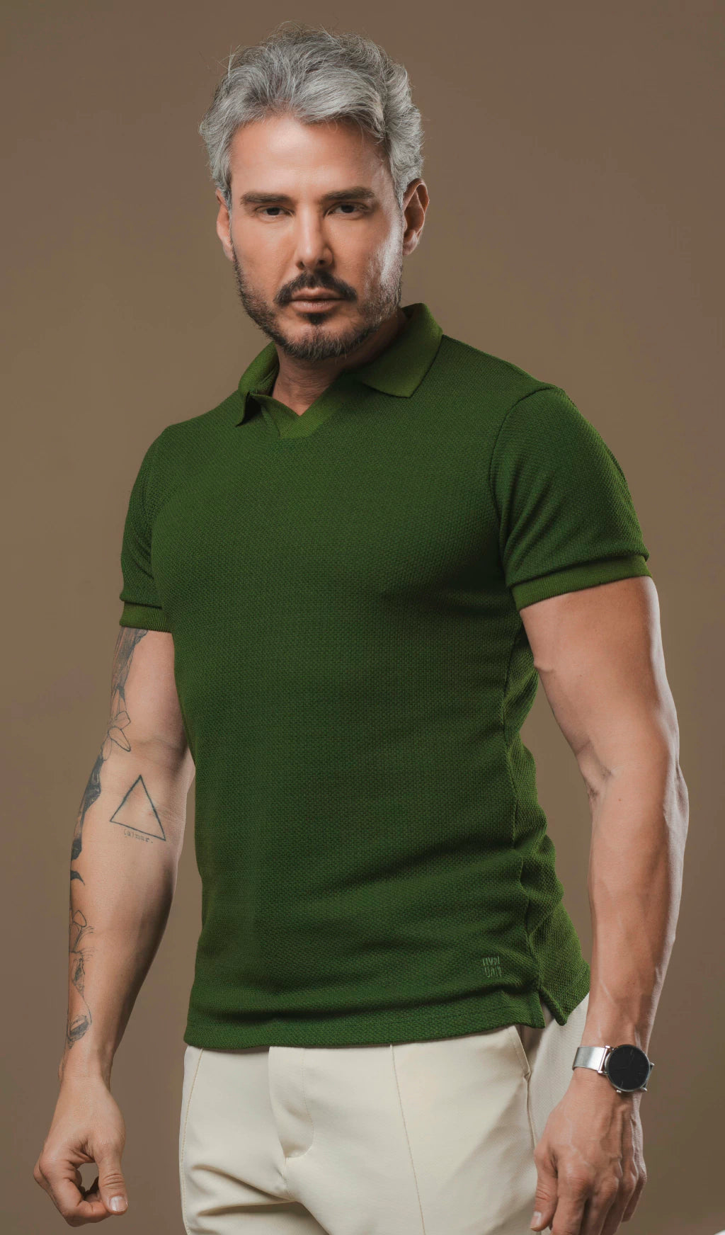 Kit com 5 Camisetas Texturizadas Polo em Tricot - Não amassa, não desbota e 0 transparência
