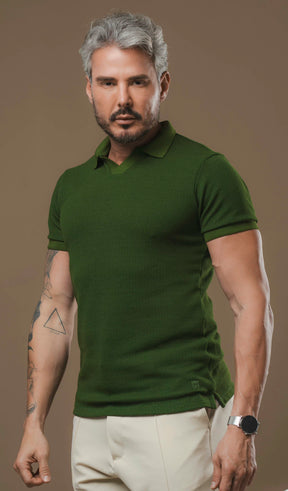 Kit com 5 Camisetas Texturizadas Polo em Tricot - Não amassa, não desbota e 0 transparência