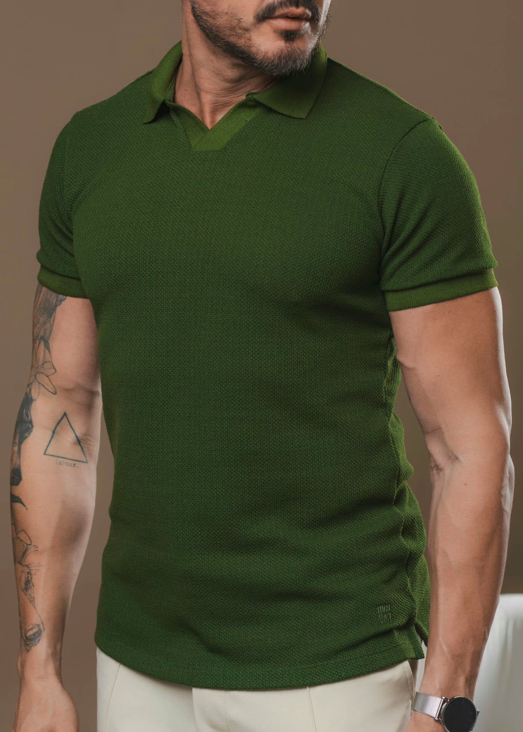 Kit com 5 Camisetas Texturizadas Polo em Tricot - Não amassa, não desbota e 0 transparência